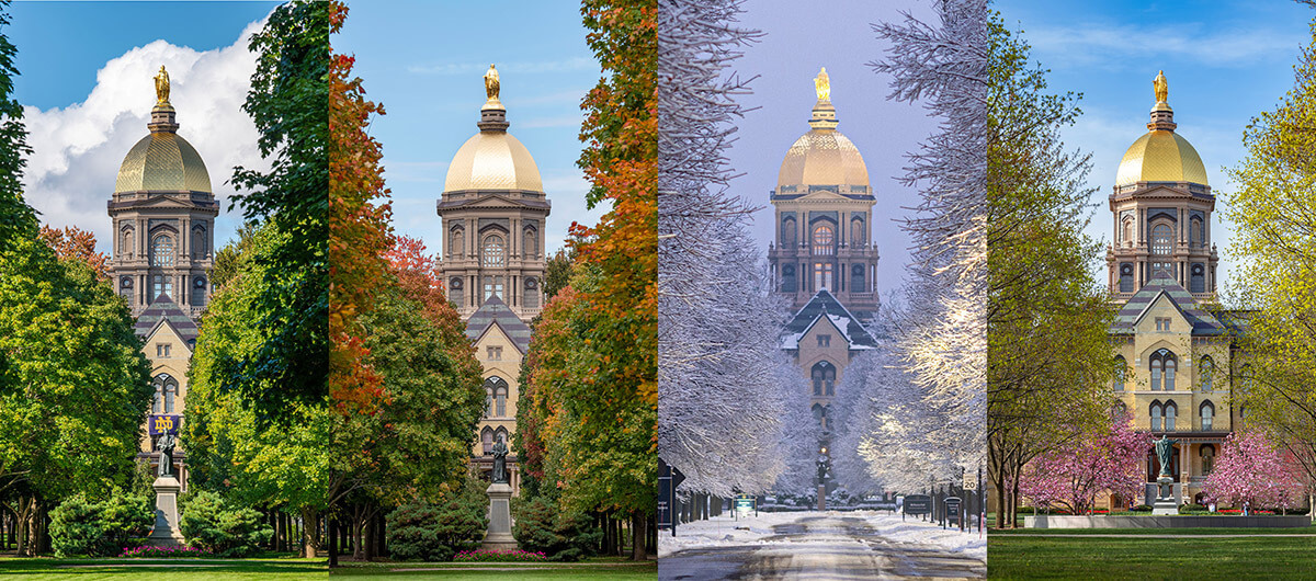 Four seasons of Notre Dame